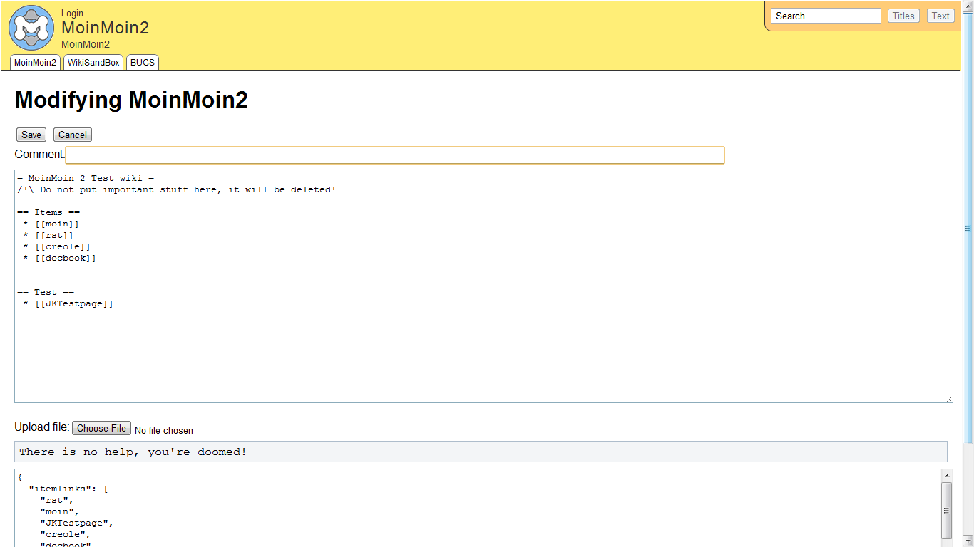 Modify Page